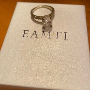 Eamti faux 3 ct engagement ring